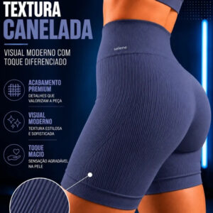 Short Selene Fitness Original Short Academia Canelado Feminino Short