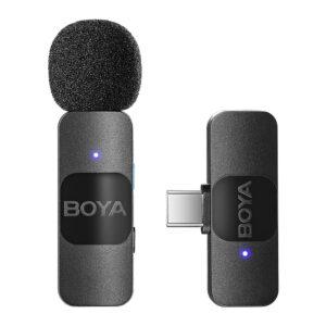 Sistema de Microfone Boya by-v10 p Android Usb C e Apenas iPhone 15