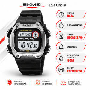 Skmei 2126 Relógio Esportivo Digital LED À Prova D'água Relógios