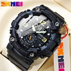 Skmei Relógio masculino esportivo moda analógica de quartzo LED