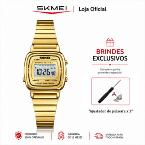 Skmei Relógios De Moda Femininos Pulso Digitais À Prova D’água