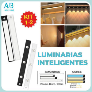 Smart Luminária Inteligente Ultra LED com sensor de movimento sem fio
