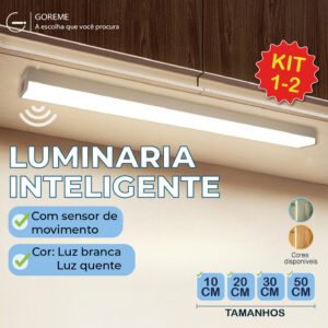 Smart Luminária Inteligente Ultra LED com sensor de movimento sem fio — Decoração