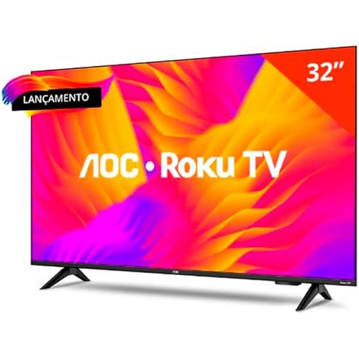 Smart TV 32" HD Aoc 32S5155 78G Roku TV Wi-Fi