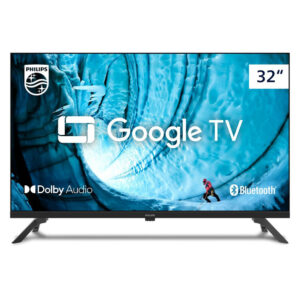 Smart TV 32″ Philips HD Google TV Comando de Voz Hdr Hdmi Bluetooth