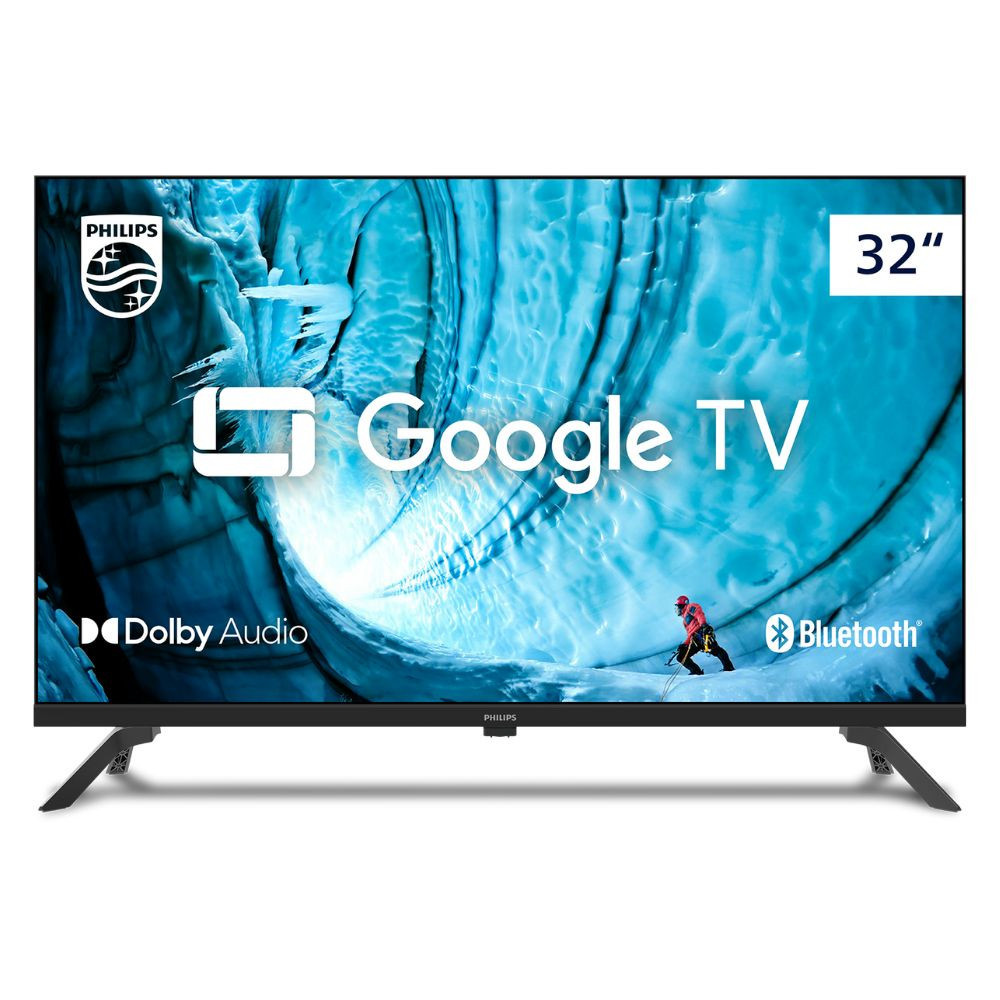 Smart TV 32" Philips HD Google TV Comando de Voz Hdr Hdmi Bluetooth — TV e Vídeo