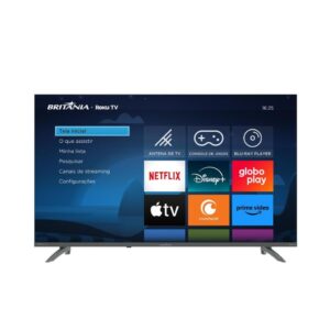 Smart TV 43” Britânia LED Dolby Audio Roku TV BTV43VA4REGB Bivolt