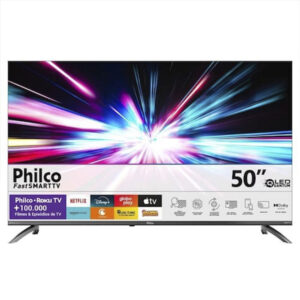 Smart TV 50” 4K Philco P50CRB LED Roku TV Dolby Audio