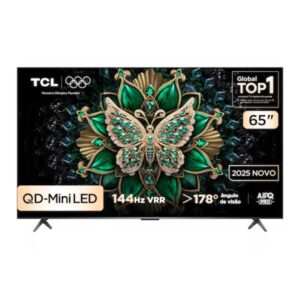 Smart TV 65” Tcl 65C6K 4K Ultra HD QD-Mini Led 144Hz Dolby Atmos