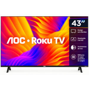 Smart TV Aoc 43" Full HD LED Roku Wi-Fi USB Hdmi 43S5155 78G