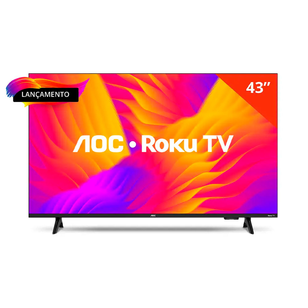 Smart Tv Aoc 43" Roku LED Full HD Wi-Fi 43S5155 Bivolt — TV e Vídeo