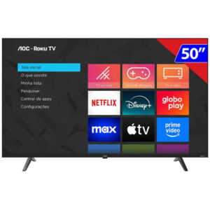Smart TV Aoc Dled 50 Polegadas 4k Roku TV 50U7045 78G