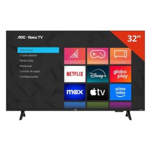 Smart TV LCD LED 32″ Aoc 32S5155 78G Wi-Fi, HD, Quad Core, Dolby