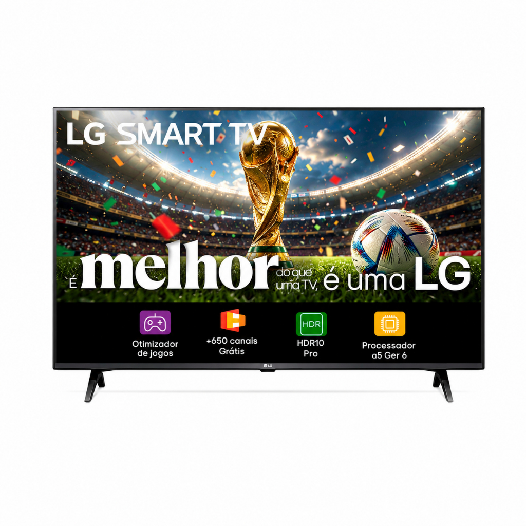 Smart Tv Lg 43 Ld Wifi Bluetooth Full Hd 43lr6700psa Hdr10 Pro — TV e Vídeo