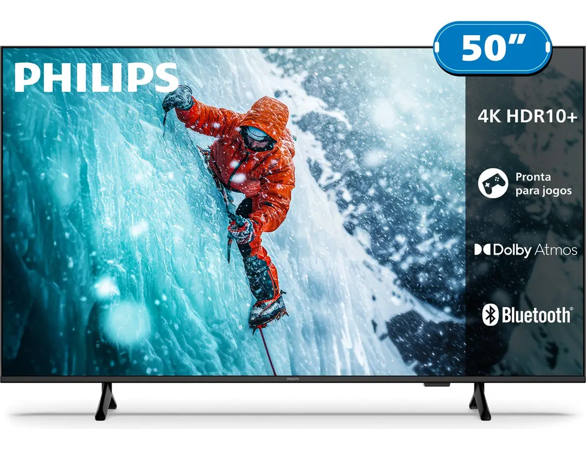 TV 4K ou Full HD: Smart TV Philips 50 polegadas 4K