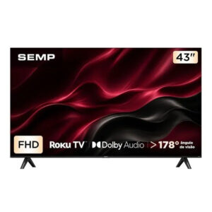 Smart TV S42R Full HD 43 Polegadas Dolby Áudio Roku Semp