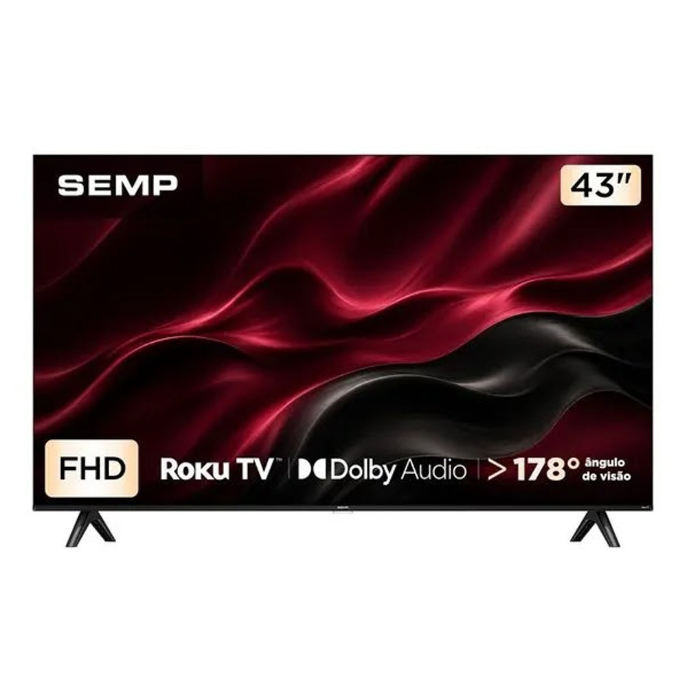 Smart TV S42R Full HD 43 Polegadas Dolby Áudio Roku Semp