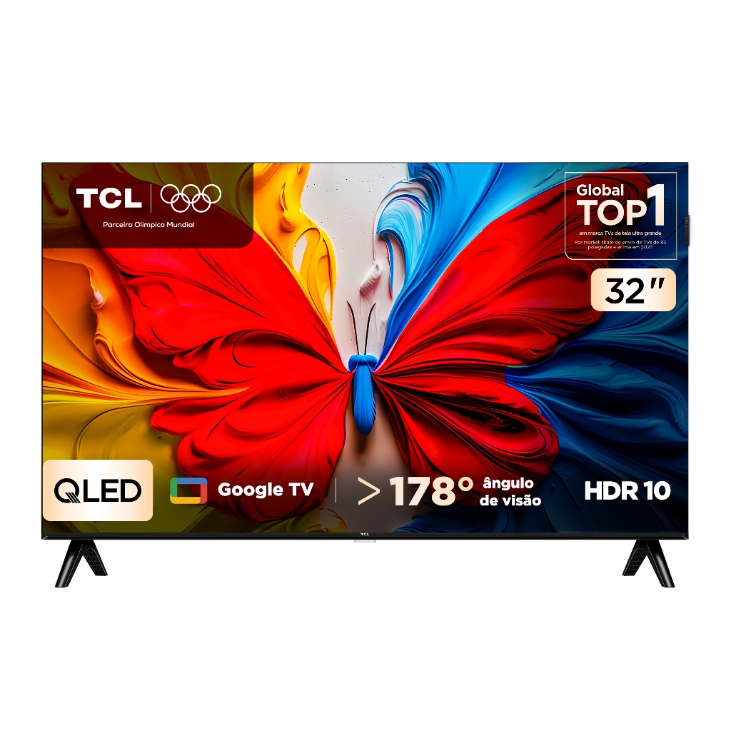 Smart TV Tcl 32 Polegadas Qled Full HD S5K WiFi Bluetooth Google TV 2 — TV e Vídeo