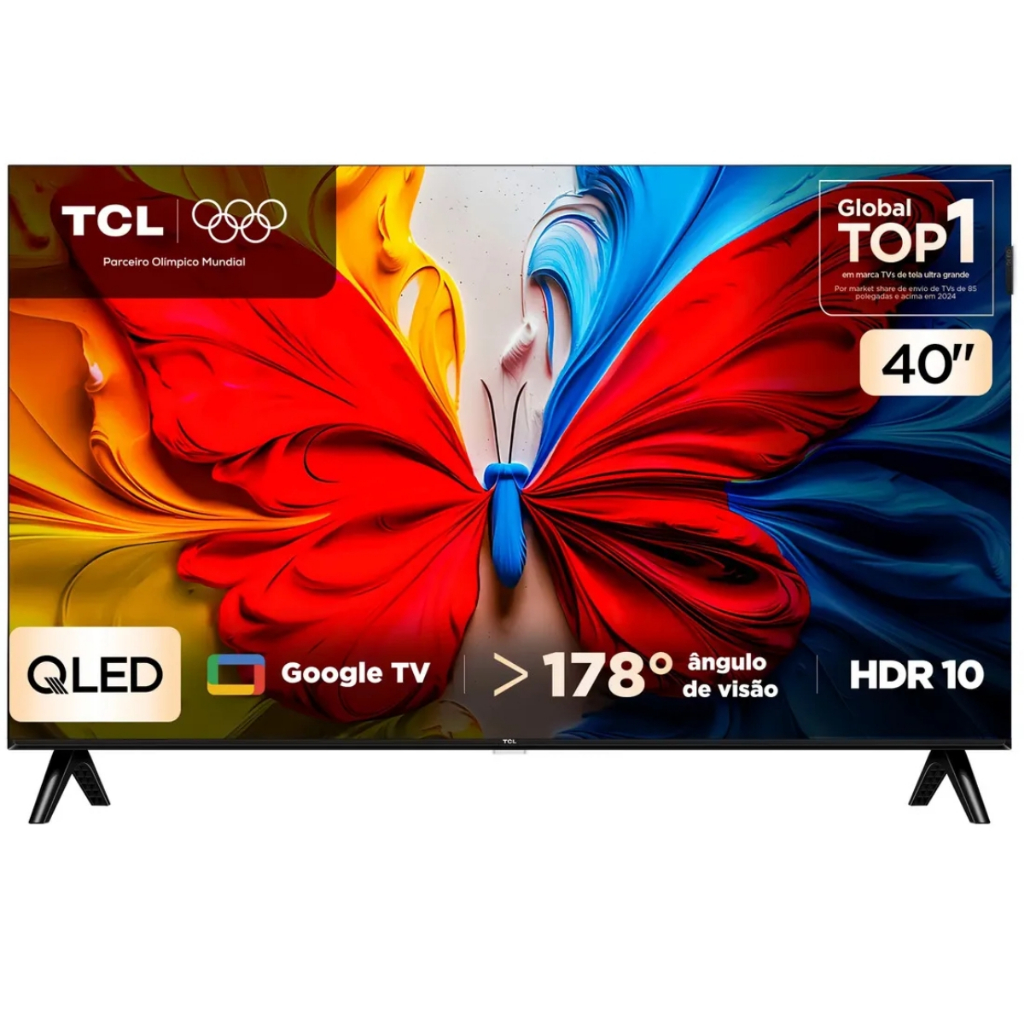 Smart TV Tcl 40 Polegadas Qled 40S5K Full HD Google TV Dolby Audio Wi — TV e Vídeo