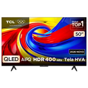 Smart TV Tcl 50 Polegadas Qled 4K P7L WiFi Bluetooth Google TV HDR10+
