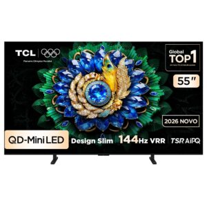 Smart TV Tcl 55 Polegadas QD-Mini LED 4K A400M WiFi Bluetooth Google