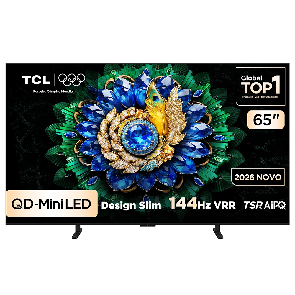 Smart TV Tcl 65 Polegadas QD-Mini LED 4K A400M WiFi Bluetooth Google