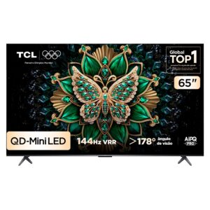 Smart TV Tcl 65 Polegadas QD-Mini LED 4K C6K WiFi Bluetooth Google TV