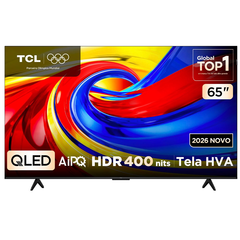 Smart TV Tcl 65 Polegadas Qled 4K P7L WiFi Bluetooth Google TV HDR10+