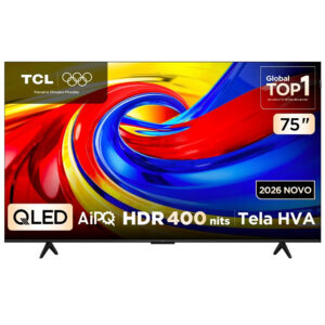 Smart TV Tcl 75 Polegadas 75P7L 4K Qled Google TV Dolby Vision Atmos