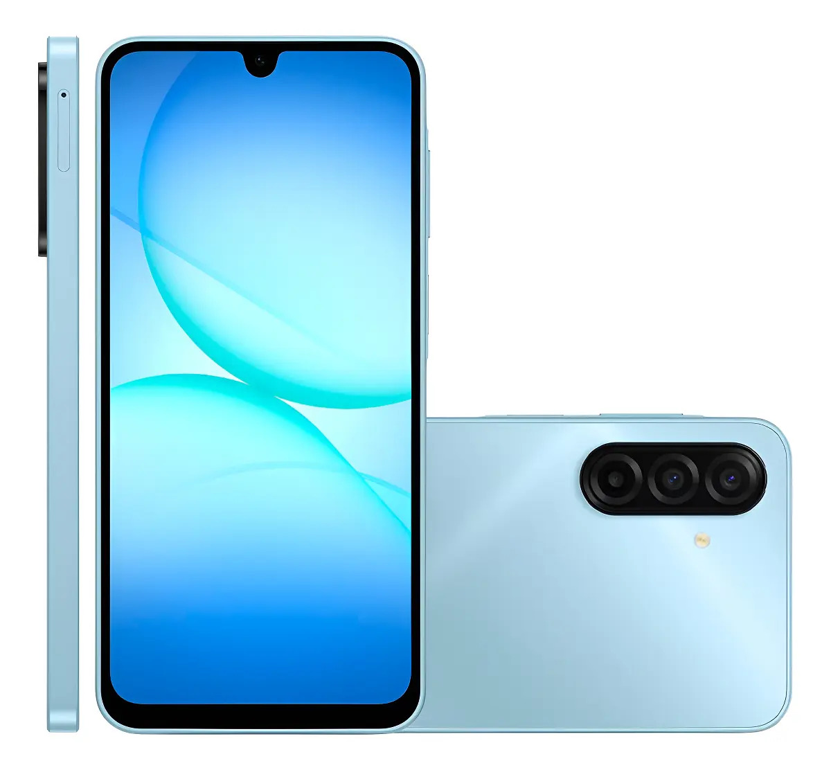 Smartphone Galaxy A17 Câmera Tripla 256 Gb 4g Samsung Azul — Celulares e Acessórios