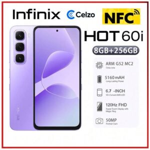 Smartphone Infinix Hot 60i NFC 4G Tela 6.7” 8GB+256GB, Roxo Sonhador