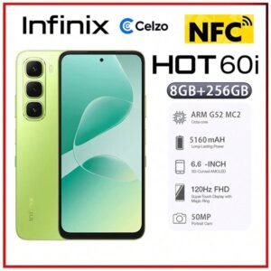Smartphone Infinix Hot 60i NFC 4G Tela 6.7” 8GB+256GB, Verde Prado