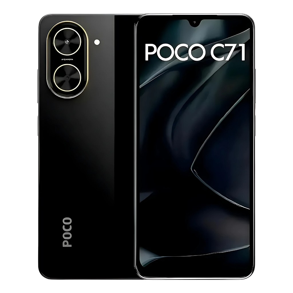 Smartphone Poco C71 4G 4+4GB RAM Virtual 128GB Octa-core Preto