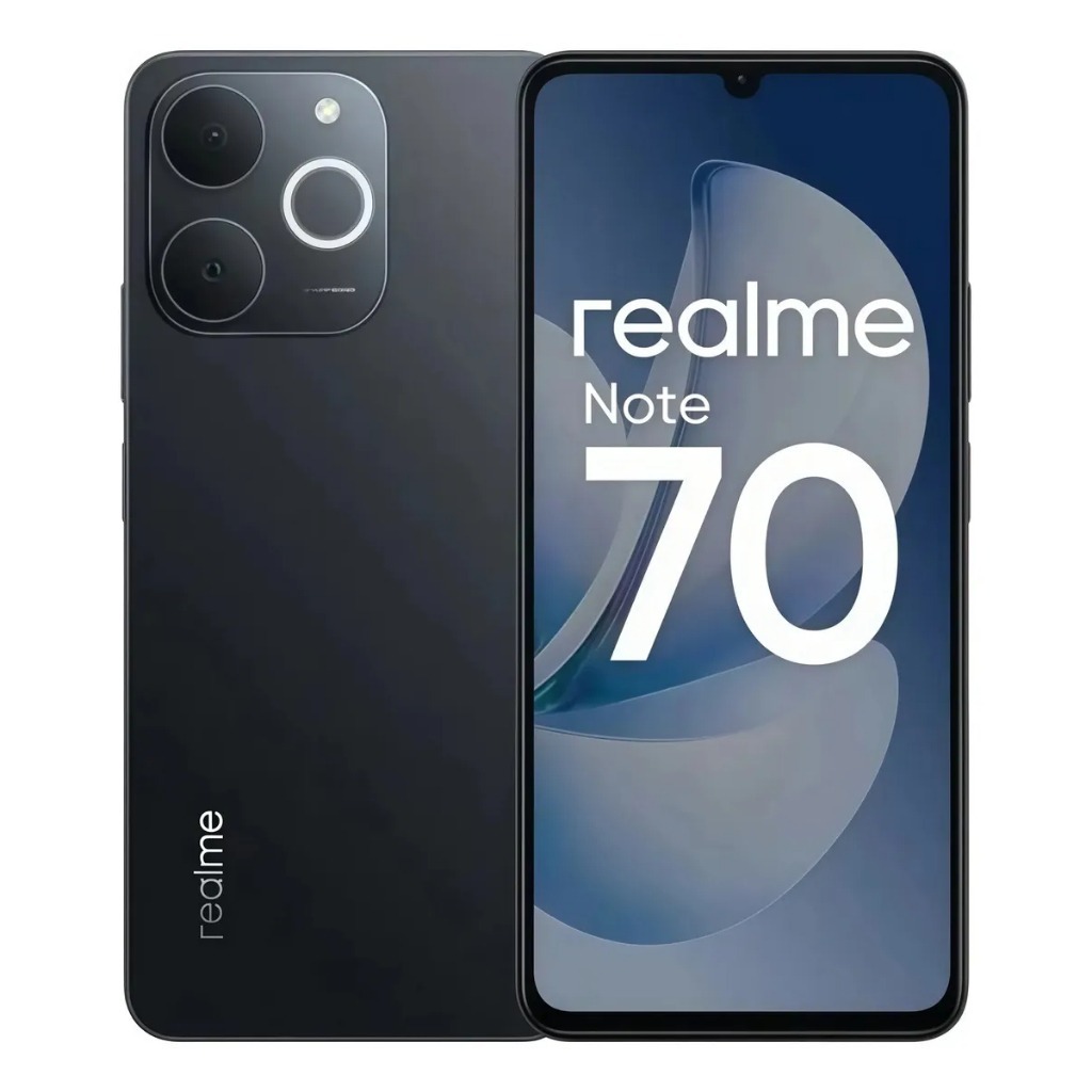 Smartphone Realme Note 70 4G 256GB 8GB RAM Tela 6.67 Preto — Celulares e Acessórios