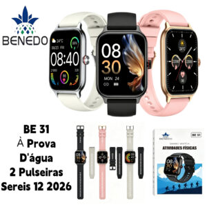 Smartwatch BE31 Relógio digital masculino feminino Series 12 2026