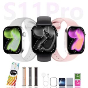 Smartwatch Microwear S11 Pro Série 11 2 pulseiras Responde WhatsApp