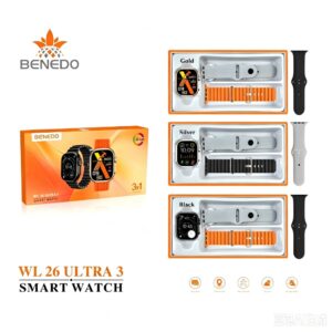 Smartwatch relógio WL26 Ultra 3 3 Pulseira Gps 2026 Serie 12 esportes