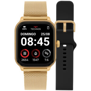Smartwatch Technos Connect Max Pro Dourado Tmaxpad 8D