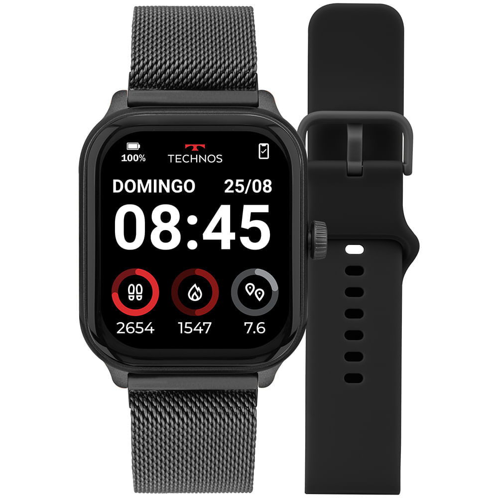 Smartwatch Technos Connect Max Pro Preto Tmaxpaa 8P
