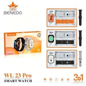 Smartwatch WL23 Pro Unisex 3 Pulseira inteligentes series 12 2026 GPS