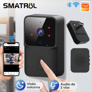 Smatrul Tuya campainha sem fio inteligente wi-fi ao ar livre câmera