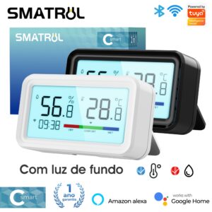 Smatrul Tuya Smart Home Digital Sem Fio Higrômetro Para Uso Interno