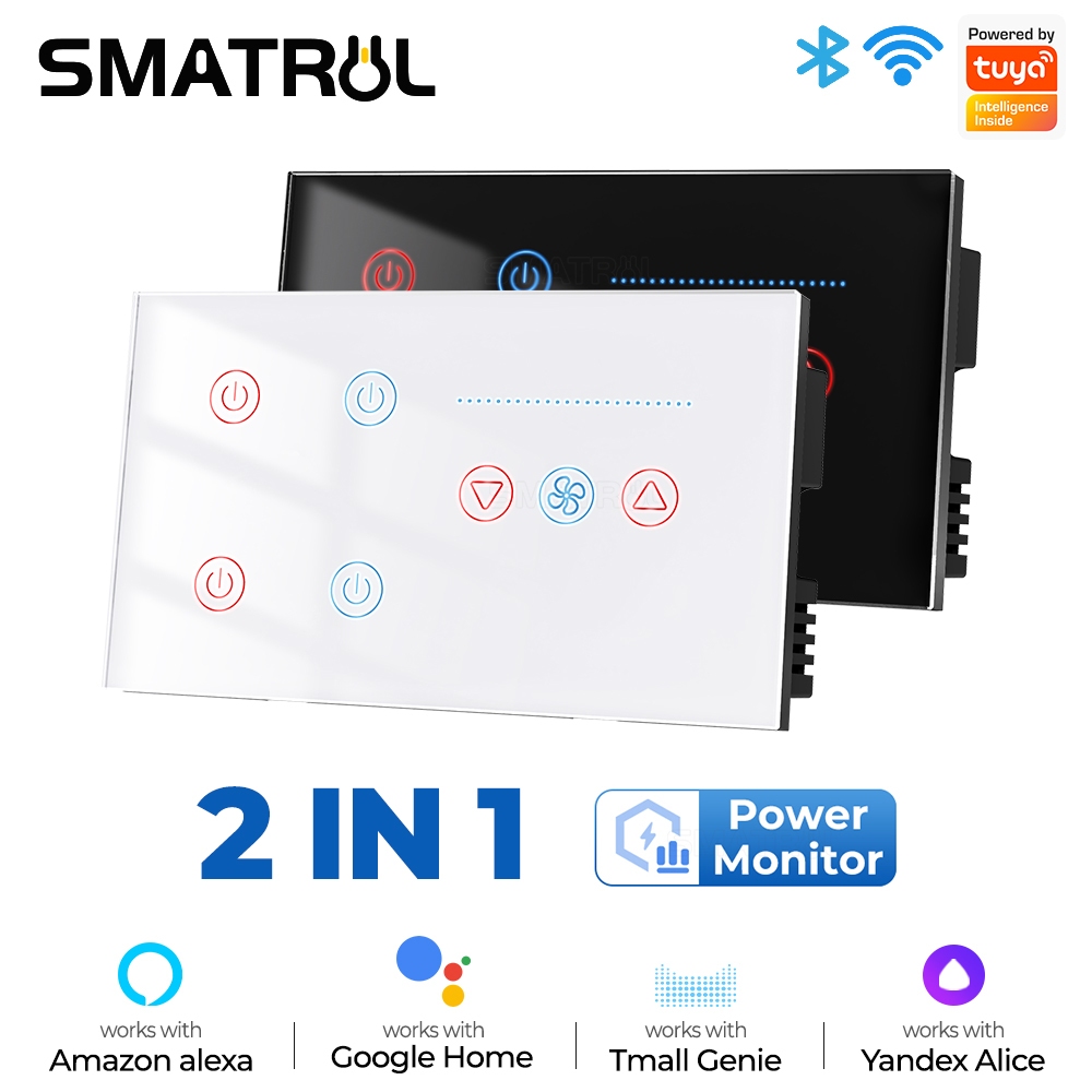 Smatrul Tuya WiFi Smart Light 4 gang Switch Controle De Velocidade Do — Informática