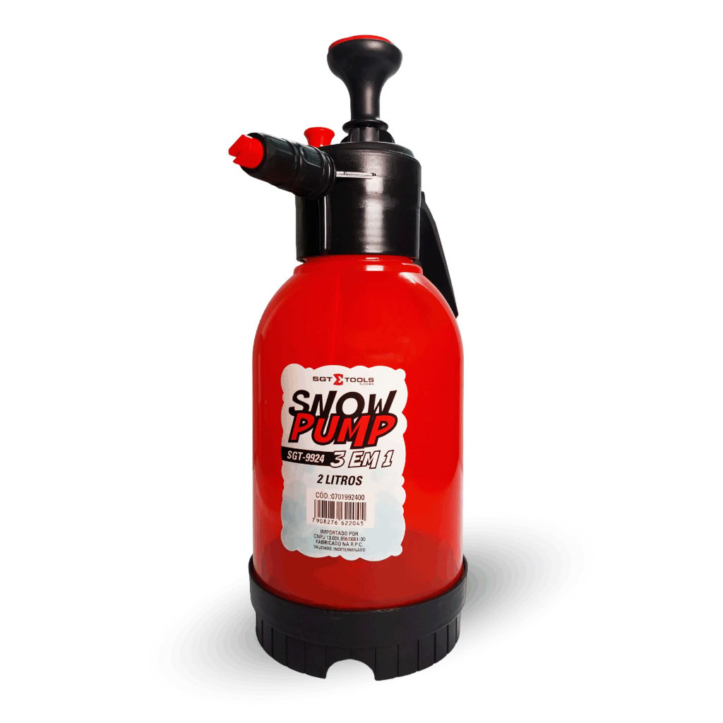 Snow Pump Manual 3 em 1 Sigma Tools 2 Litros Shampoo Detergente Carro