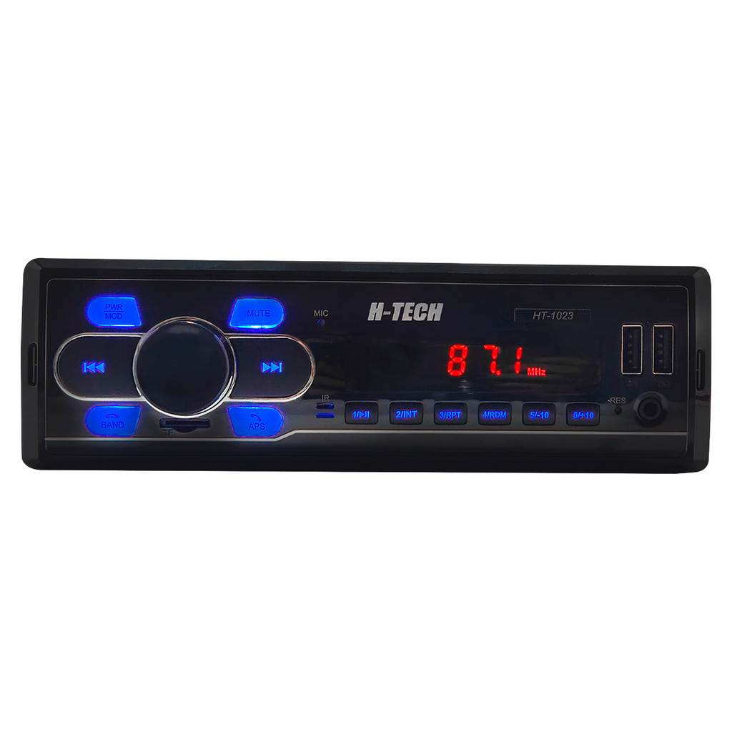Som Automotivo Bluetooth H-Tech MP3 Player Rádio Fm Usb Controle