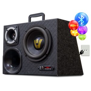 Som Automotivo Trio Amplificada Bt Usb Universal Sub 8 Pol