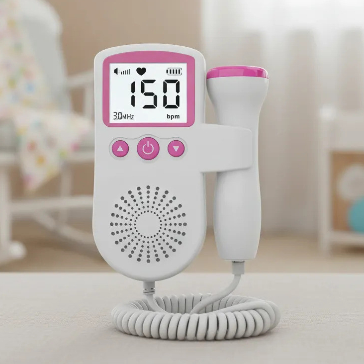Sonar Fetal Doppler Portátil Monitor Batimentos do Bebê