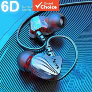 Sprise Fone de Ouvido HiFi Dual Drive 6D Estéreo com Microfone Fone