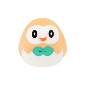 Squishmallows Pelúcia Rowlet De 25Cm Pokémon