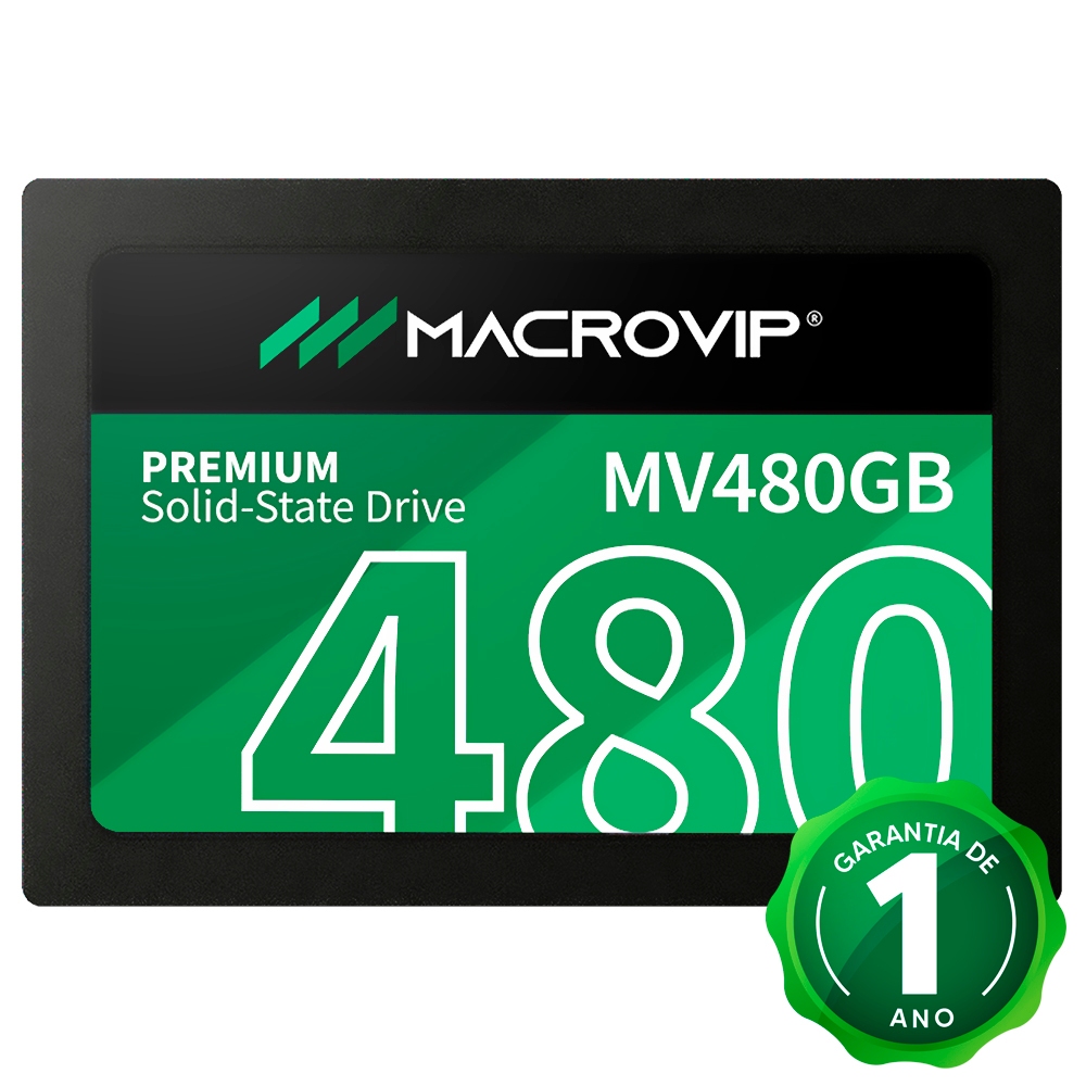 SSD 480GB Macrovip 2.5" Sata 3 Rápido, Confiável e Ideal para PC e